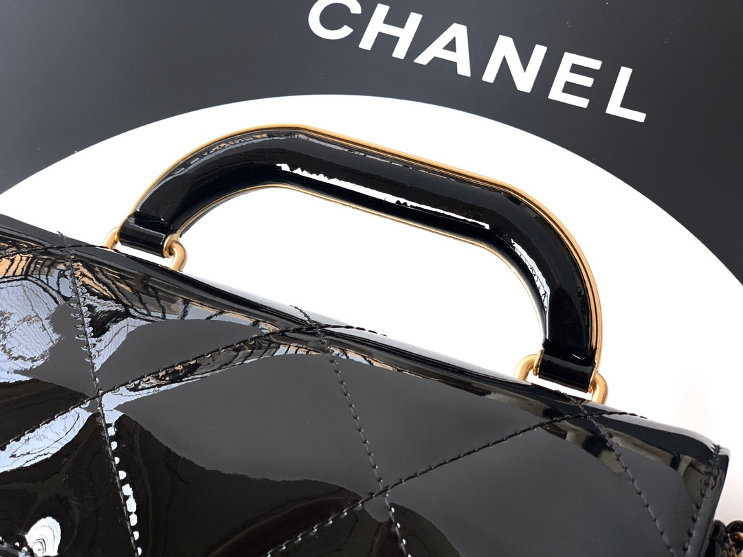 Ch**el Mini Flap Bag with Top Handle 13x18.5x4.5cm