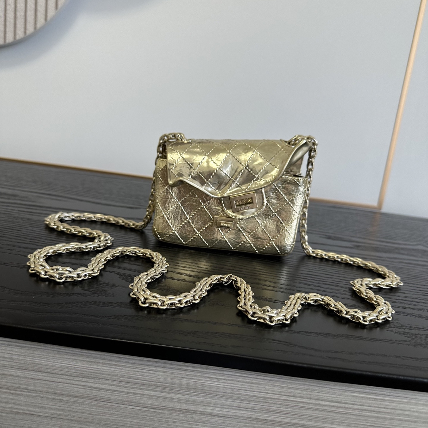 Ch**el Small 2.55 Minaudiere AS6276 11x12.5x5cm